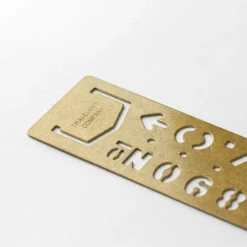 Traveler's Notebook Traveler's Company - Brass Template Bookmark - Numbers