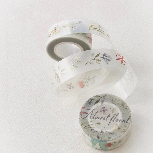 Meow Illustration - Washi Tape - Almost Floral (PET) 3 Meow Illustration - Washi Tape - Almost Floral (PET)