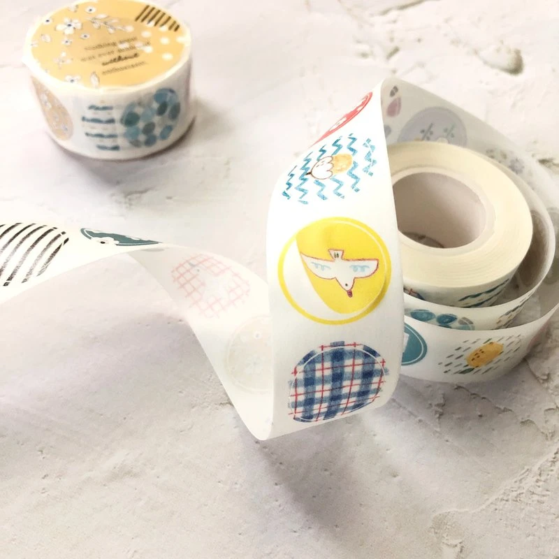 Pion - Washi Tape - Round Sticker 3 Pion - Washi Tape - Round Sticker