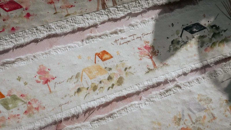 Meow Illustration - Washi Tape - Warm Little House 4 Meow Illustration - Washi Tape - Warm Little House