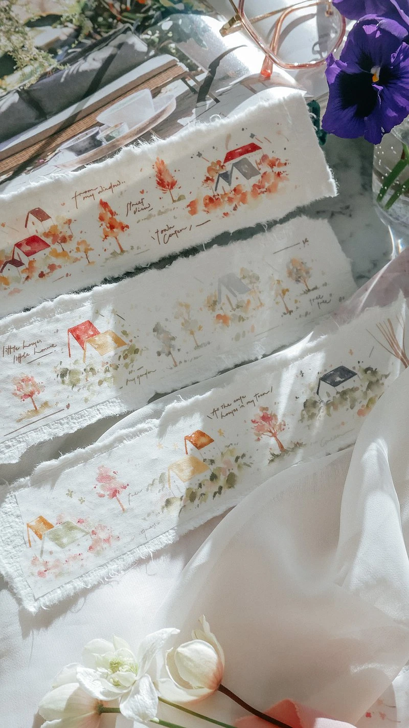 Meow Illustration - Washi Tape - Warm Little House 3 Meow Illustration - Washi Tape - Warm Little House