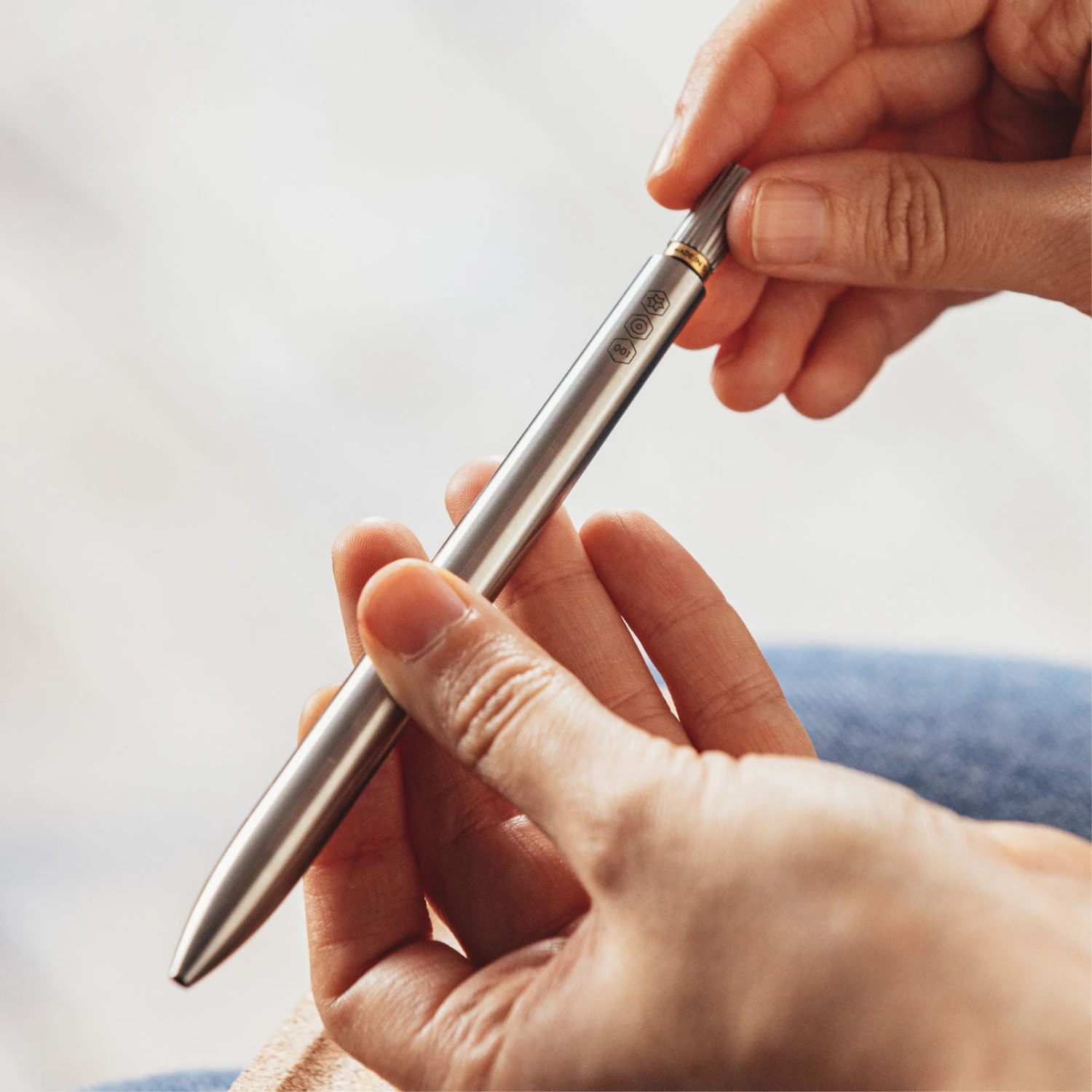 Ajoto - Rollerball Pen - Stainless Steel - Natural Brushed Rollerball Pens 6 Ajoto - Rollerball Pen - Stainless Steel - Natural Brushed Rollerball Pens