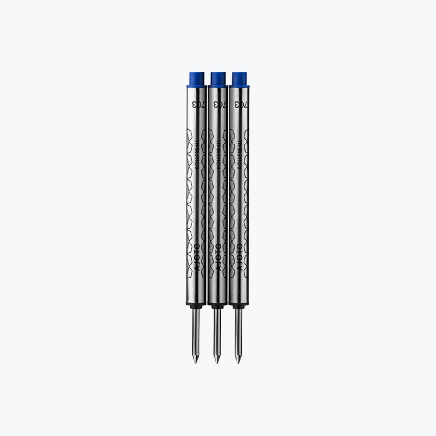 Ajoto - Rollerball Refills - Blue - Pack Of 3 3 Ajoto - Rollerball Refills - Blue - Pack Of 3