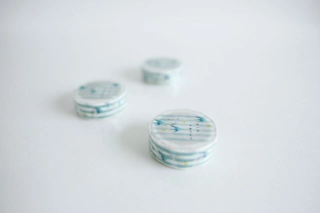 Yohaku - Washi Tape - Aoitori 5 Yohaku - Washi Tape - Aoitori