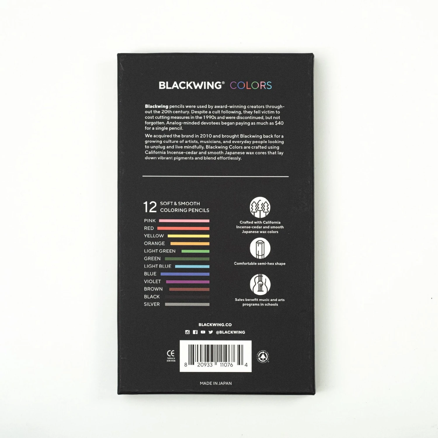Palomino Blackwing - Coloured Pencils - Set Of 12 4 Palomino Blackwing - Coloured Pencils - Set Of 12