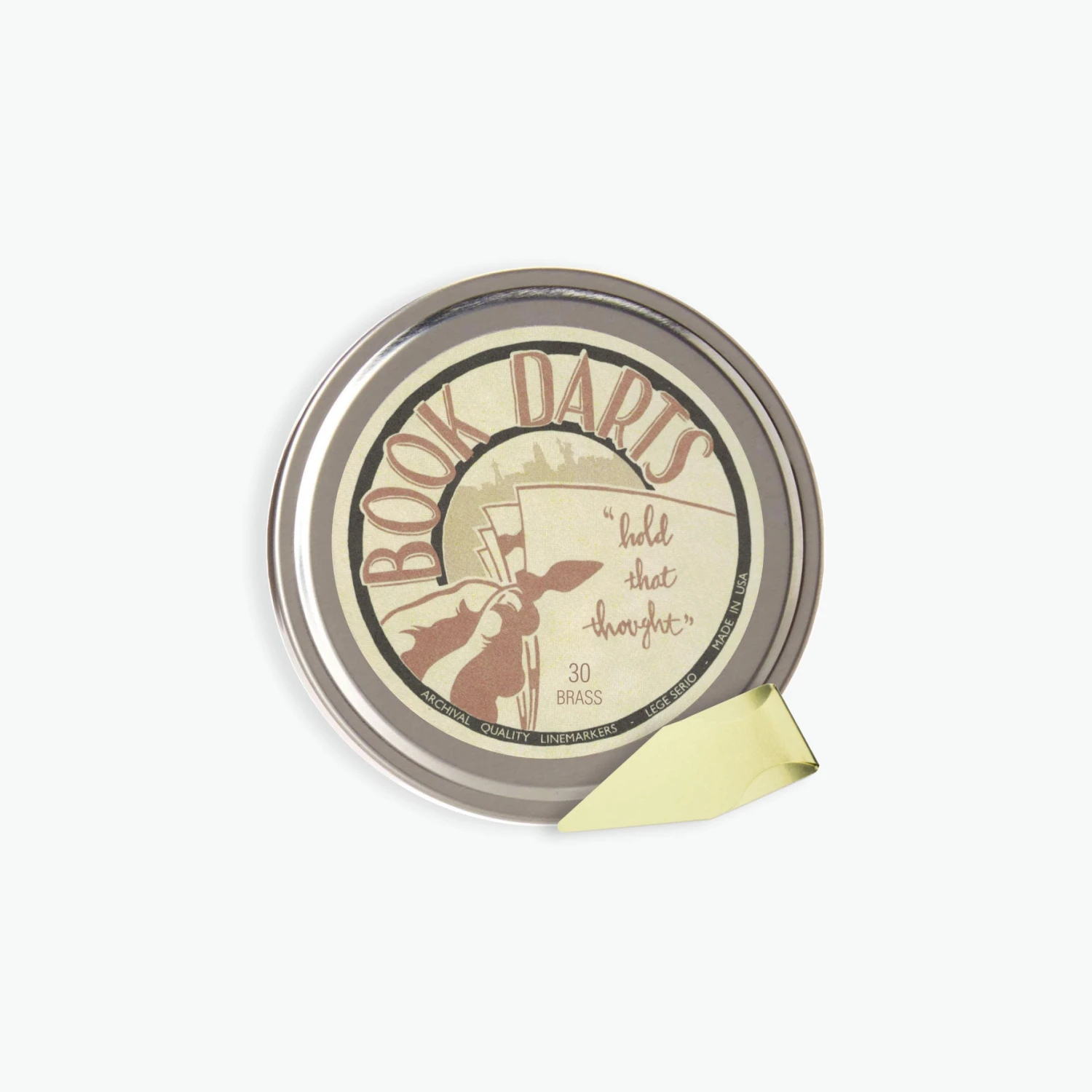 Bookmarks Book Darts - Clip - Tin - Brass - Pack Of 30 3 Bookmarks Book Darts - Clip - Tin - Brass - Pack Of 30