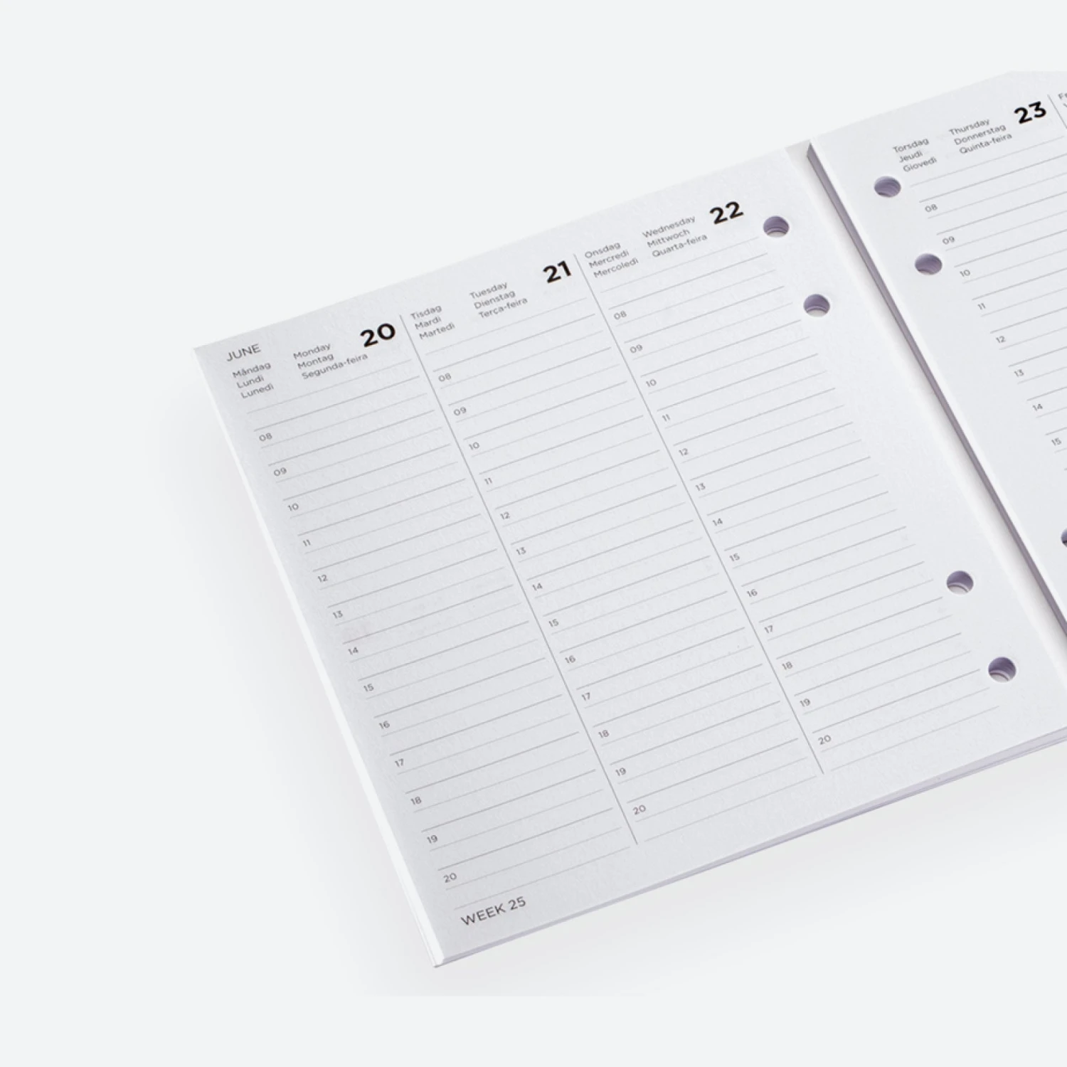 Diaries Bookbinders Design - 2022 Diary - Binder Insert - Small 4 Diaries Bookbinders Design - 2022 Diary - Binder Insert - Small