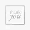 Cards Bookbinders Design - Card - Thank You - Silver