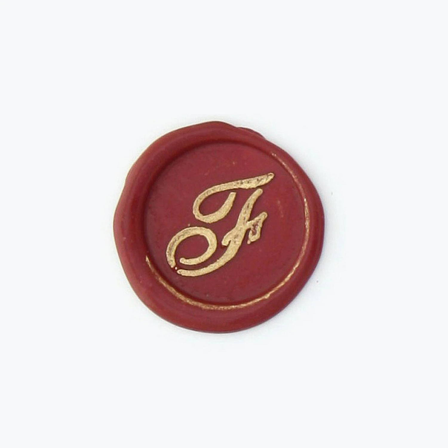 Handles & Sealing Wax Bortoletti - Bronze Initial Letter - Cursive - F 3 Handles & Sealing Wax Bortoletti - Bronze Initial Letter - Cursive - F
