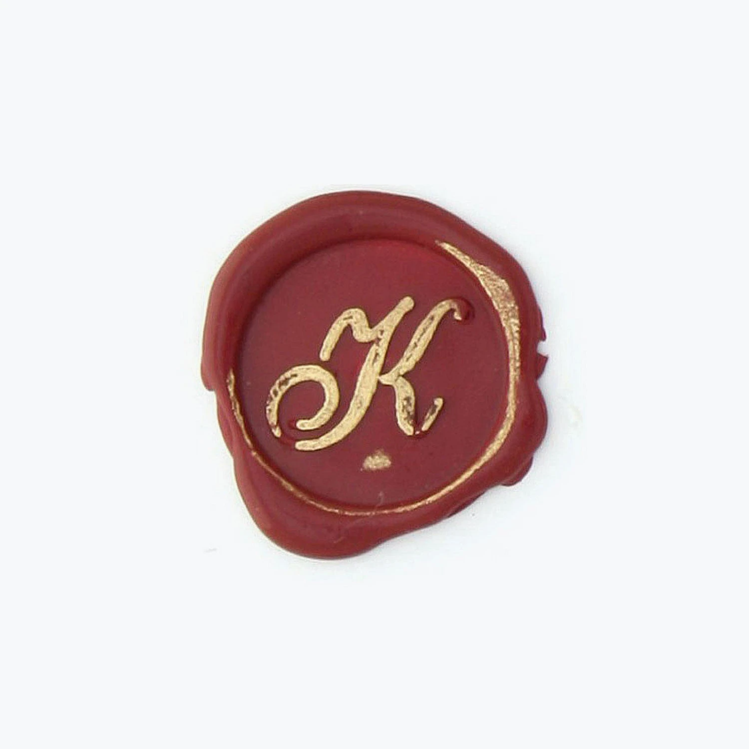 Bortoletti - Bronze Initial Letter - Cursive - K Handles & Sealing Wax 3 Bortoletti - Bronze Initial Letter - Cursive - K Handles & Sealing Wax