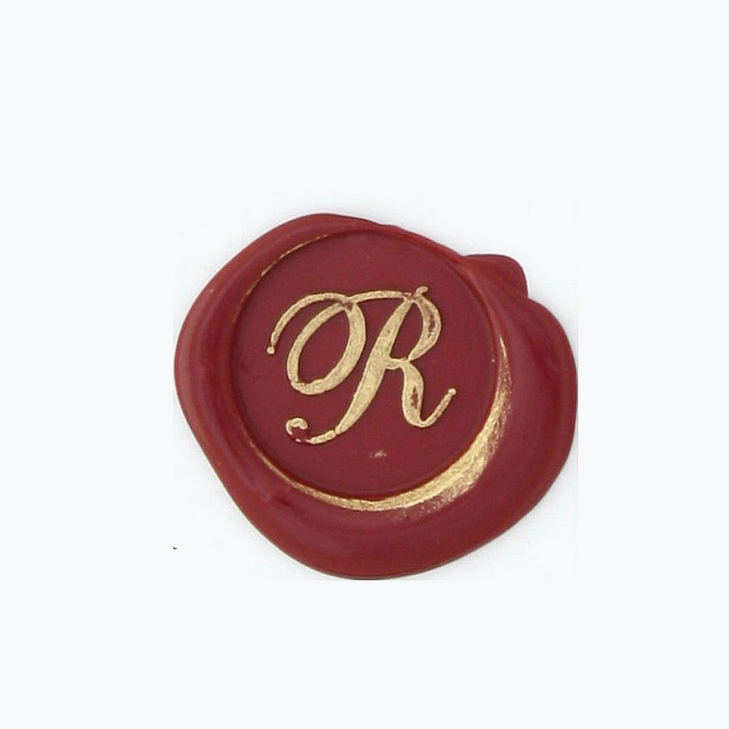 Handles & Sealing Wax Bortoletti - Bronze Initial Letter - Cursive - R 3 Handles & Sealing Wax Bortoletti - Bronze Initial Letter - Cursive - R