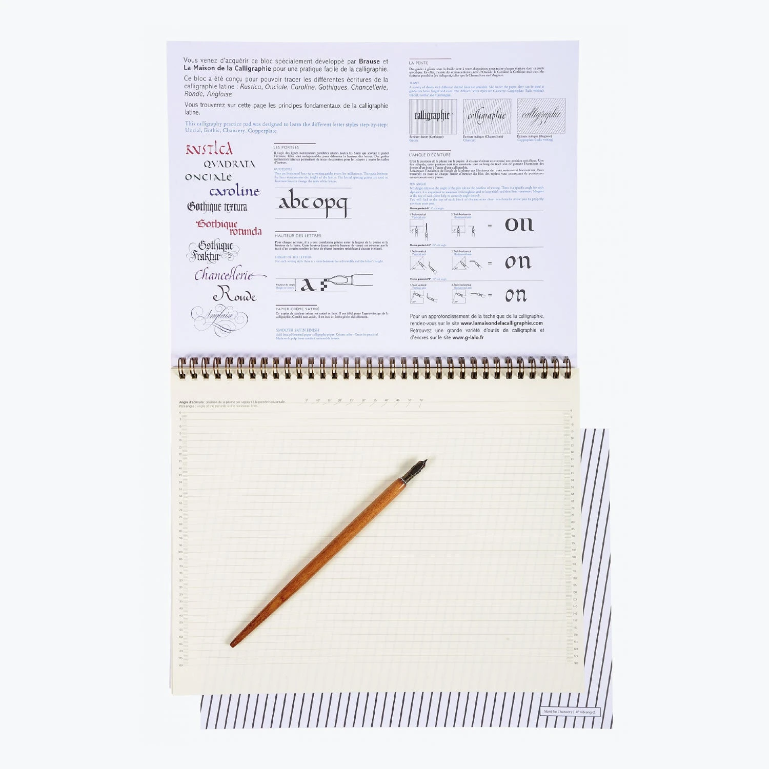 Brause - Calligraphy Workbook - Calligraphy Practise Pad - A3 4 Brause - Calligraphy Workbook - Calligraphy Practise Pad - A3