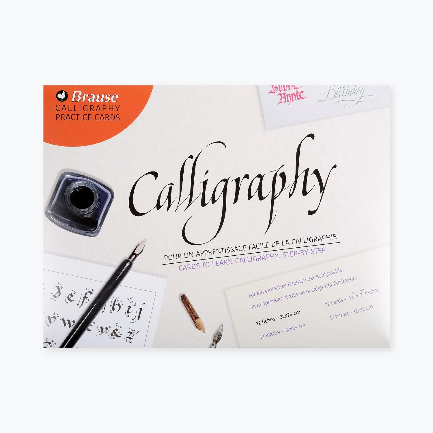 Brause - Calligraphy Workbook - Calligraphy Practise Cards Calligraphy Workbooks 3 Brause - Calligraphy Workbook - Calligraphy Practise Cards Calligraphy Workbooks