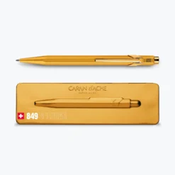 Caran D'Ache - Ballpoint Pen - 849 Bar - Gold Bar Ballpoint Pens