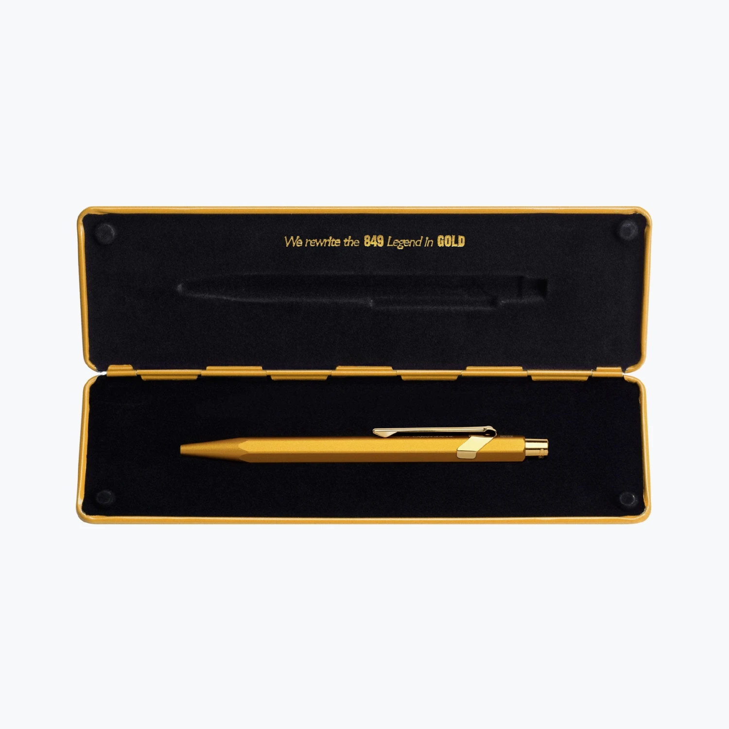 Caran D'Ache - Ballpoint Pen - 849 Bar - Gold Bar Ballpoint Pens 5 Caran D'Ache - Ballpoint Pen - 849 Bar - Gold Bar Ballpoint Pens