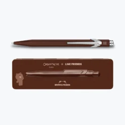 Caran D'Ache - Ballpoint Pen - 849 Bar - Caran D'Ache + LINE FRIENDS (Brown) Ballpoint Pens