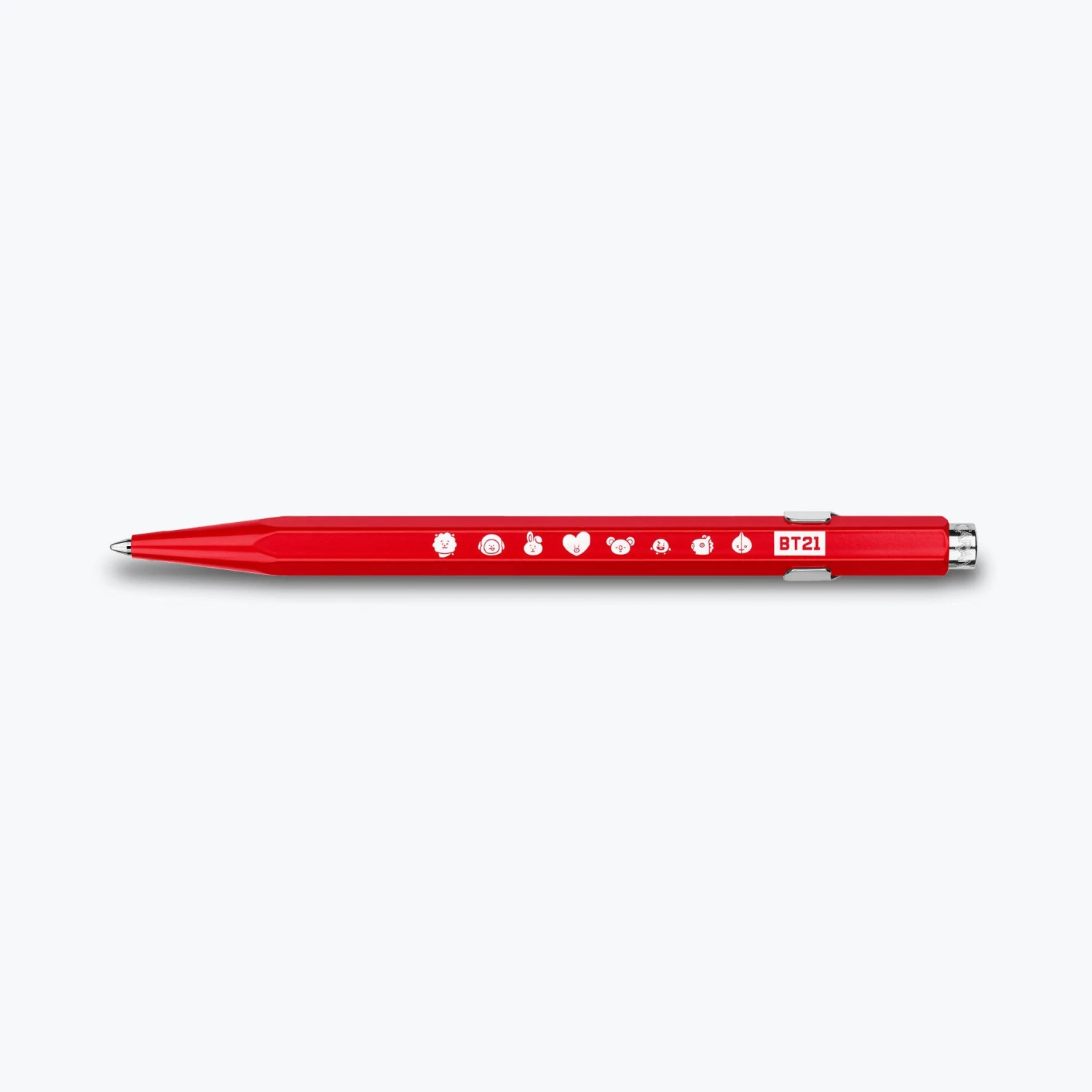 Ballpoint Pens Caran D'Ache - Ballpoint Pen - 849 Bar - Caran D'Ache + LINE FRIENDS (Red) 6 Ballpoint Pens Caran D'Ache - Ballpoint Pen - 849 Bar - Caran D'Ache + LINE FRIENDS (Red)
