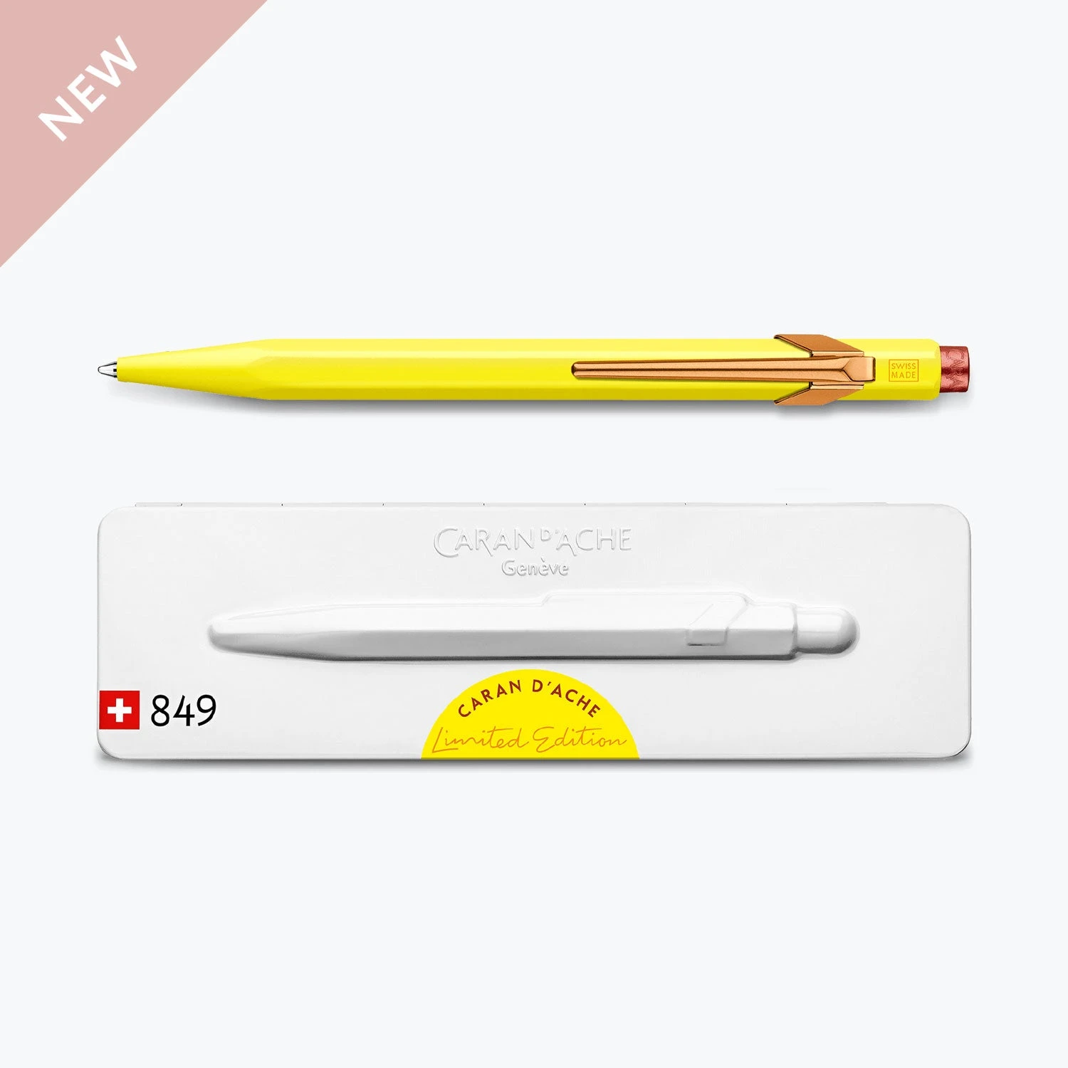 Caran D'Ache - Ballpoint Pen - 849 Claim Your Style 2 - Canary Yellow (Limited Edition) 3 Caran D'Ache - Ballpoint Pen - 849 Claim Your Style 2 - Canary Yellow (Limited Edition)