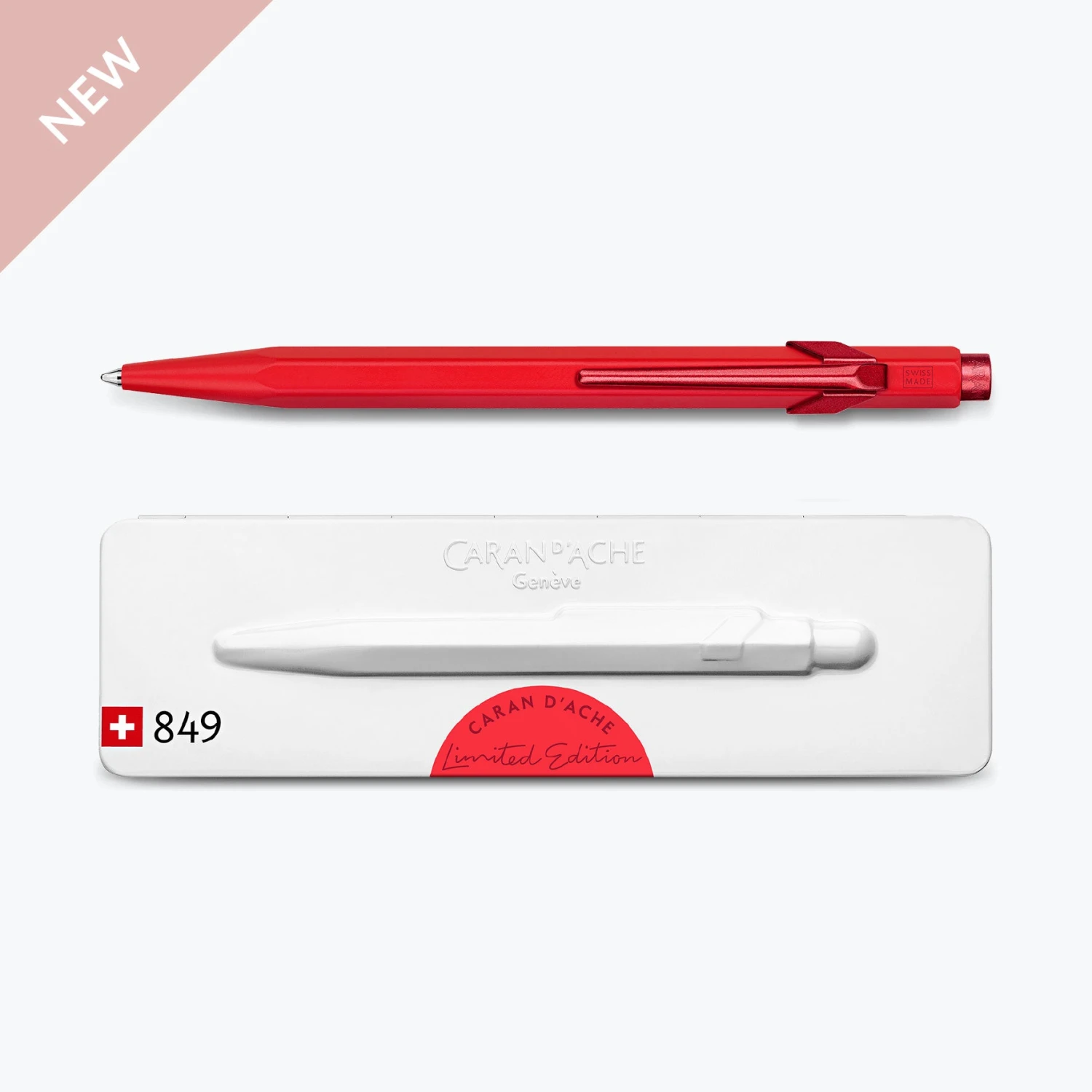 Caran D'Ache - Ballpoint Pen - 849 Claim Your Style 3 - Scarlet Red (Limited Edition) 3 Caran D'Ache - Ballpoint Pen - 849 Claim Your Style 3 - Scarlet Red (Limited Edition)
