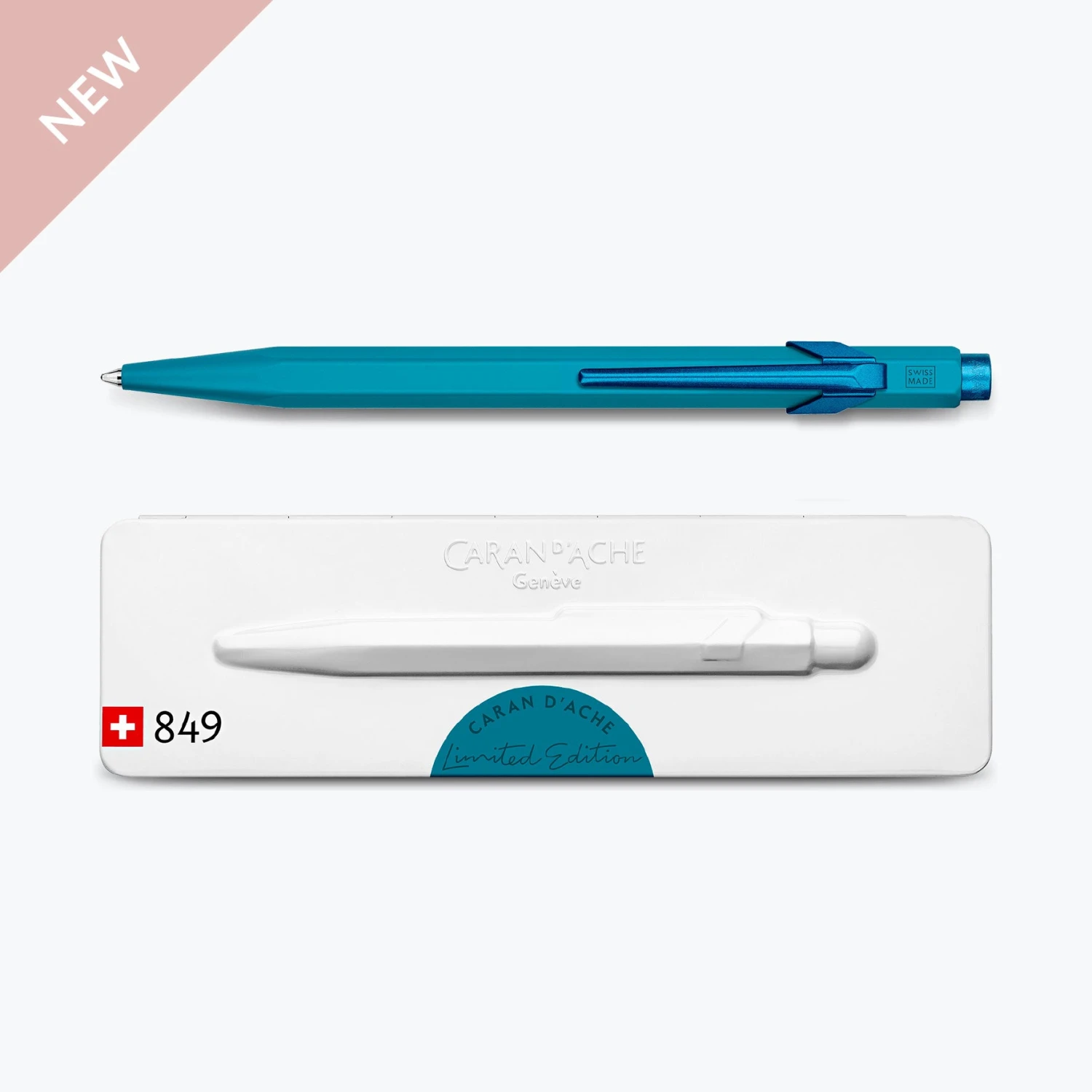 Caran D'Ache - Ballpoint Pen - 849 Claim Your Style 3 - Ice Blue (Limited Edition) New Arrivals 3 Caran D'Ache - Ballpoint Pen - 849 Claim Your Style 3 - Ice Blue (Limited Edition) New Arrivals