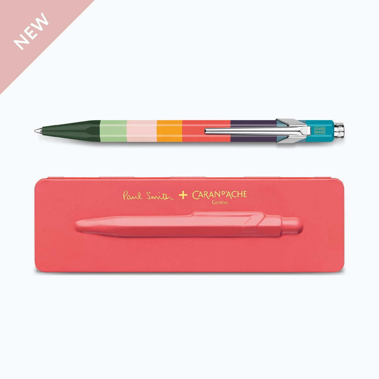 Caran D'Ache - Ballpoint Pen - 849 Paul Smith III - Coral Pink 3 Caran D'Ache - Ballpoint Pen - 849 Paul Smith III - Coral Pink