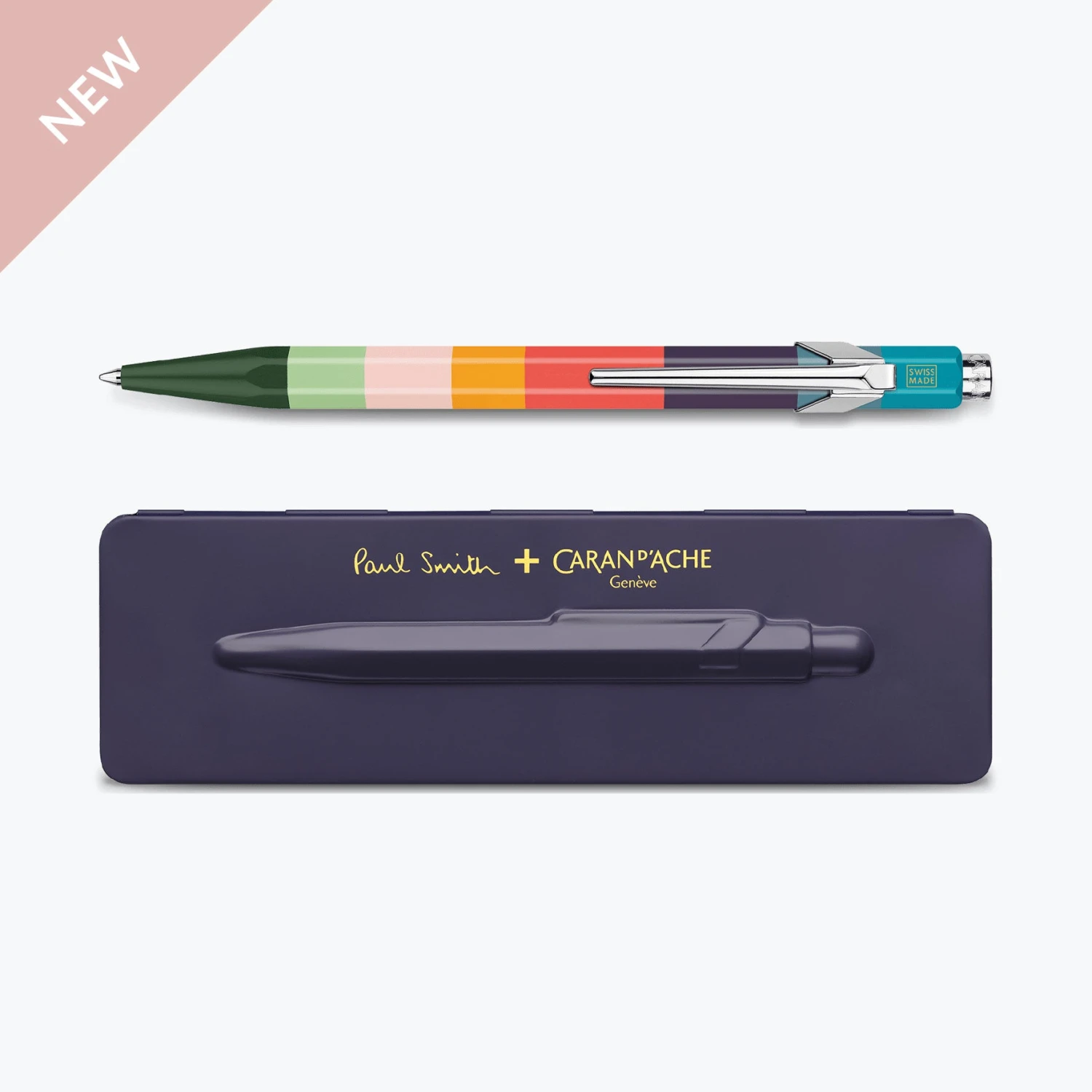 Ballpoint Pens Caran D'Ache - Ballpoint Pen - 849 Paul Smith III - Damson 3 Ballpoint Pens Caran D'Ache - Ballpoint Pen - 849 Paul Smith III - Damson