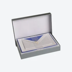 Crown Mill - Letter Set - Silver Line - A5 - White/Royal Blue (Set Of 25)