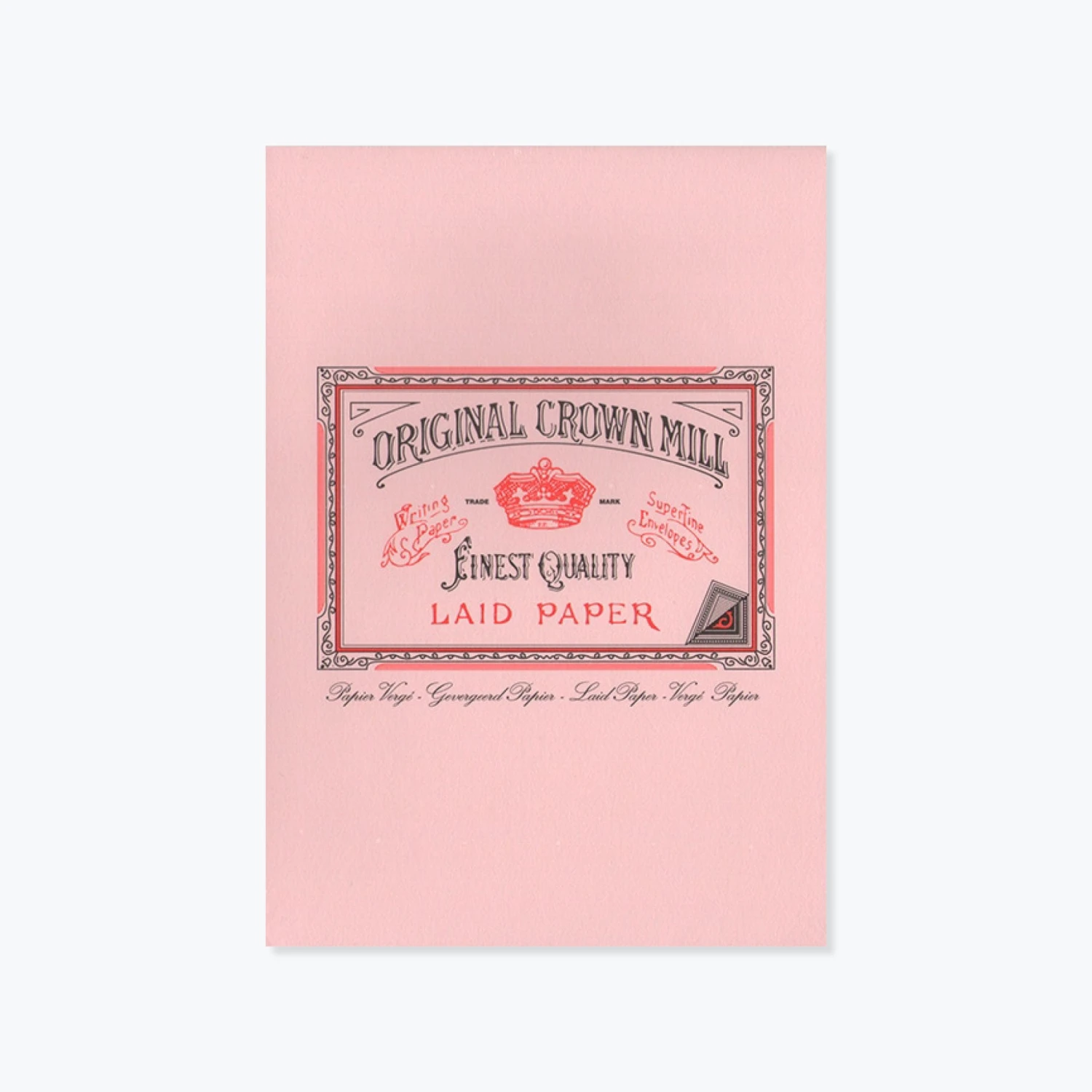 Crown Mill - Writing Pad - A5 - Pink Letter Writing Paper 3 Crown Mill - Writing Pad - A5 - Pink Letter Writing Paper