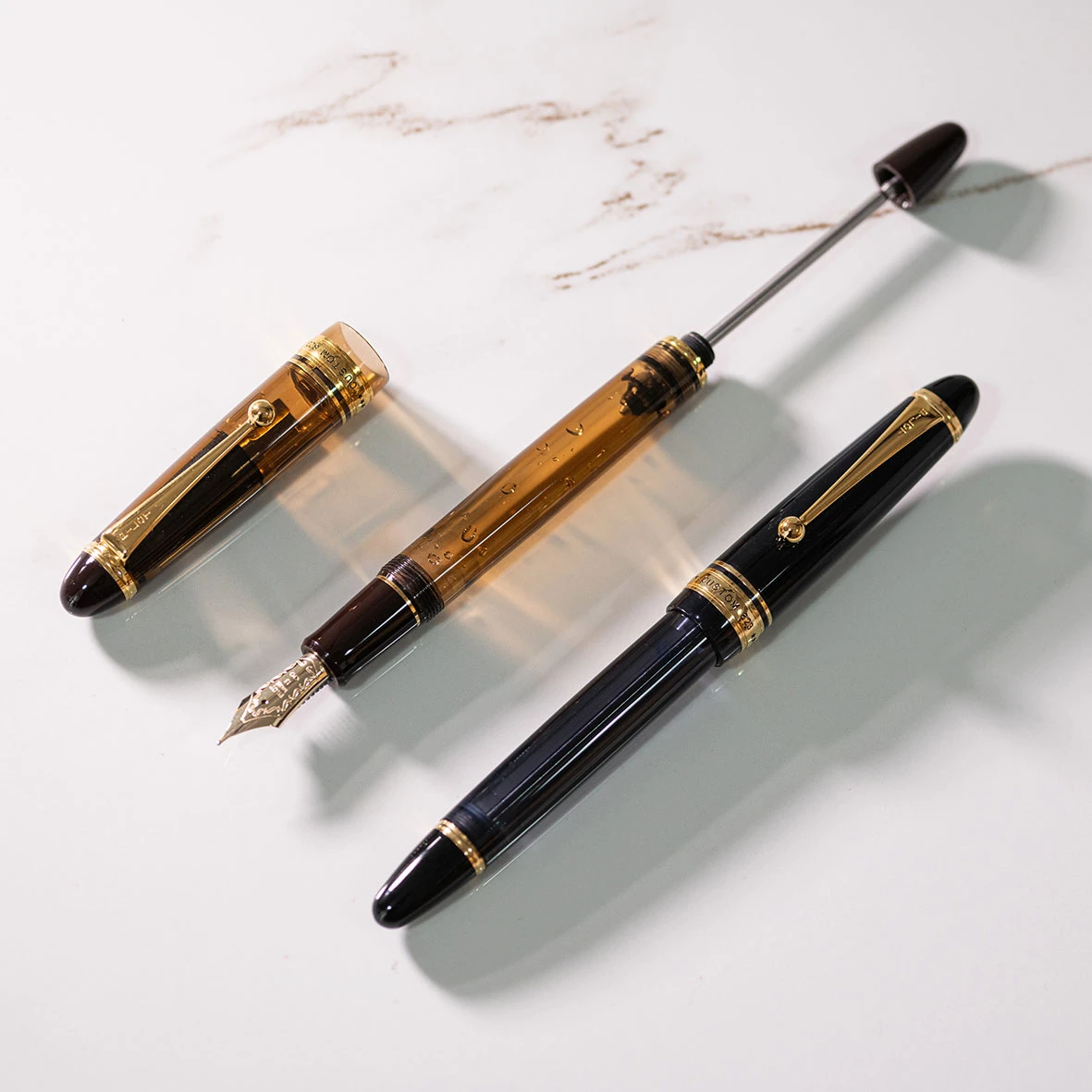 Fountain Pens Pilot - Fountain Pen - Custom 823 - Amber 5 Fountain Pens Pilot - Fountain Pen - Custom 823 - Amber