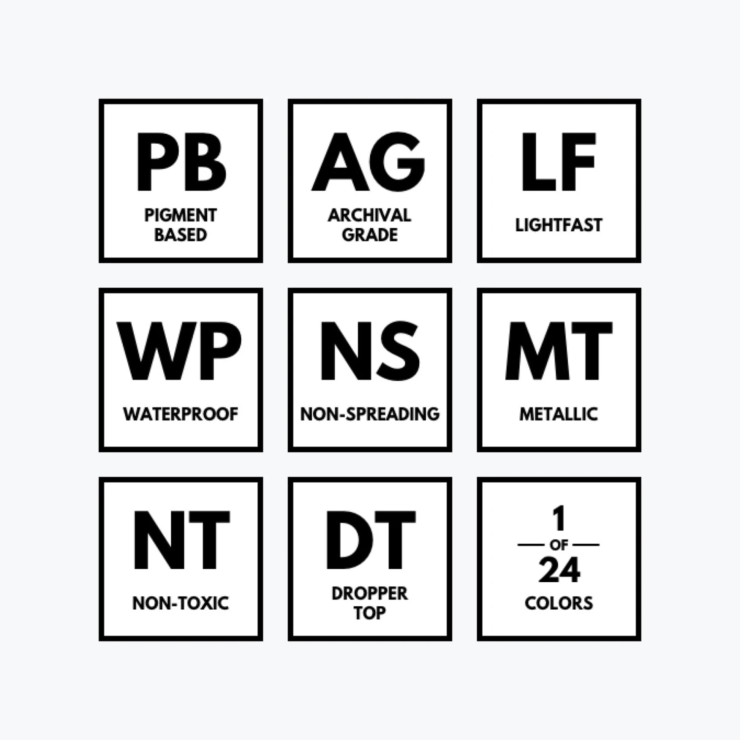 Dr. Ph. Martin's - Calligraphy Ink - Iridescent - White (12R) 4 Dr. Ph. Martin's - Calligraphy Ink - Iridescent - White (12R)