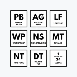 Calligraphy Inks Dr. Ph. Martin's - Calligraphy Ink - Iridescent - Saffron Yellow (17R)