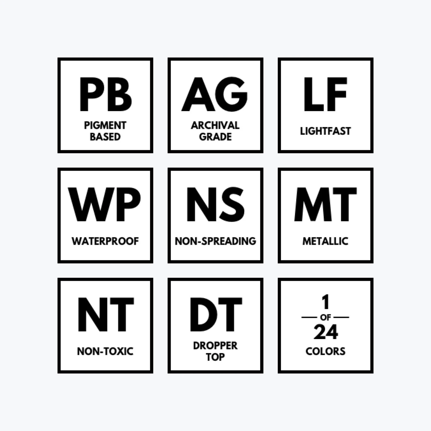 Dr. Ph. Martin's - Calligraphy Ink - Iridescent - Frosted Peach (18R) 4 Dr. Ph. Martin's - Calligraphy Ink - Iridescent - Frosted Peach (18R)