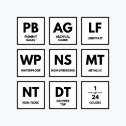 Dr. Ph. Martin's - Calligraphy Ink - Iridescent - Rose Lame (19R) Calligraphy Inks