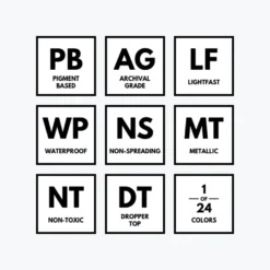 Dr. Ph. Martin's - Calligraphy Ink - Iridescent - Yellow (2R) Calligraphy Inks