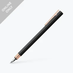 Faber-Castell - Fountain Pen - Neo Slim - Matte Black (Rose Gold Trim) Fountain Pens