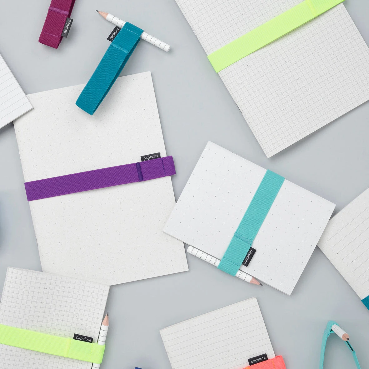 Papelote - Elastic Pen Strap - A5 4 Papelote - Elastic Pen Strap - A5