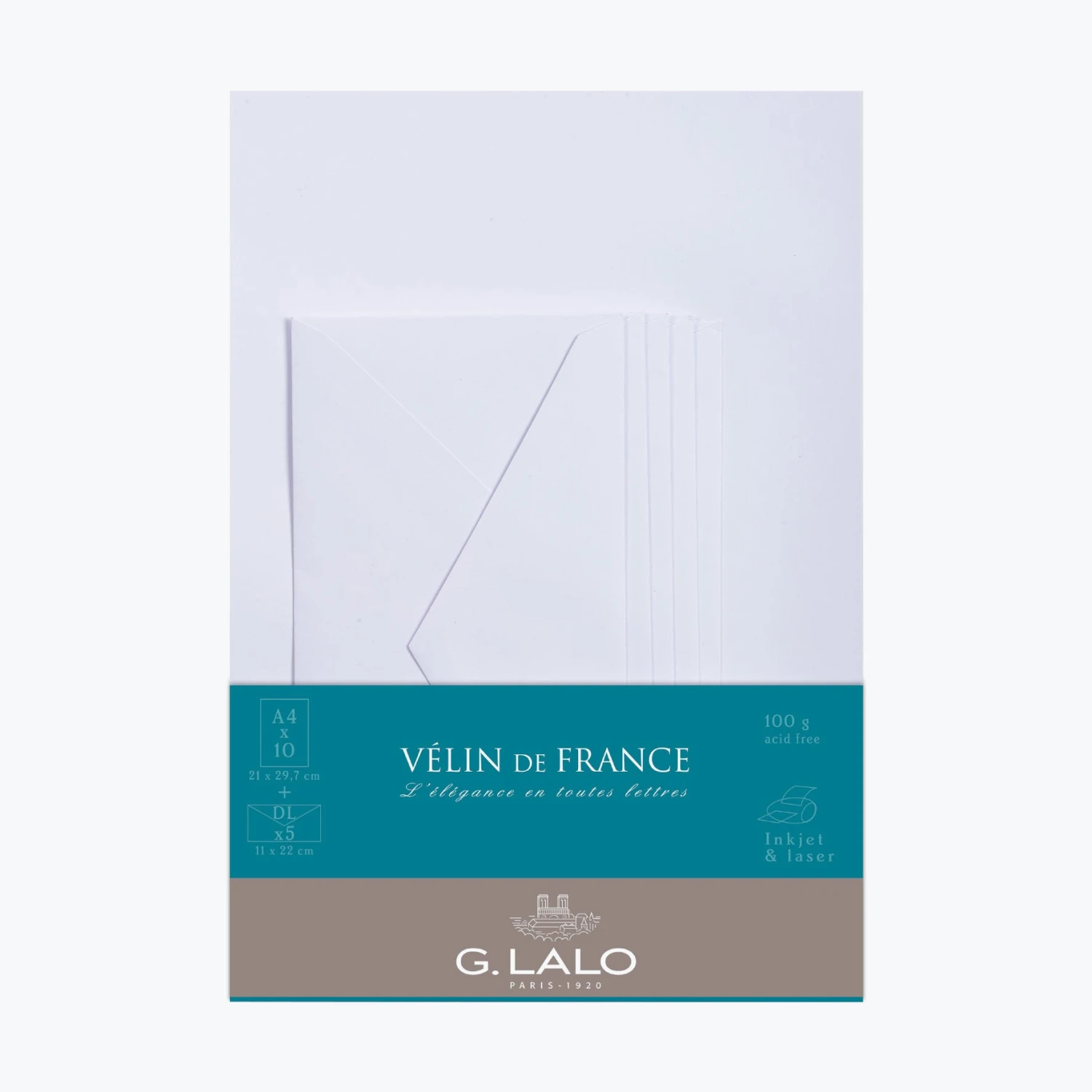 G. Lalo - Letter Set - Correspondence - A4 - Smooth White (Vélin De France) 3 G. Lalo - Letter Set - Correspondence - A4 - Smooth White (Vélin De France)