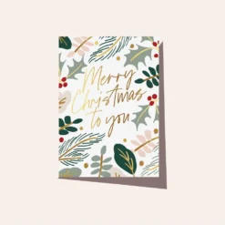 ELM Paper - Card - Birthday - Christmas Greenery