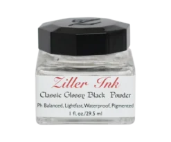 Ziller’s - Calligraphy Ink - Glossy Black Powder