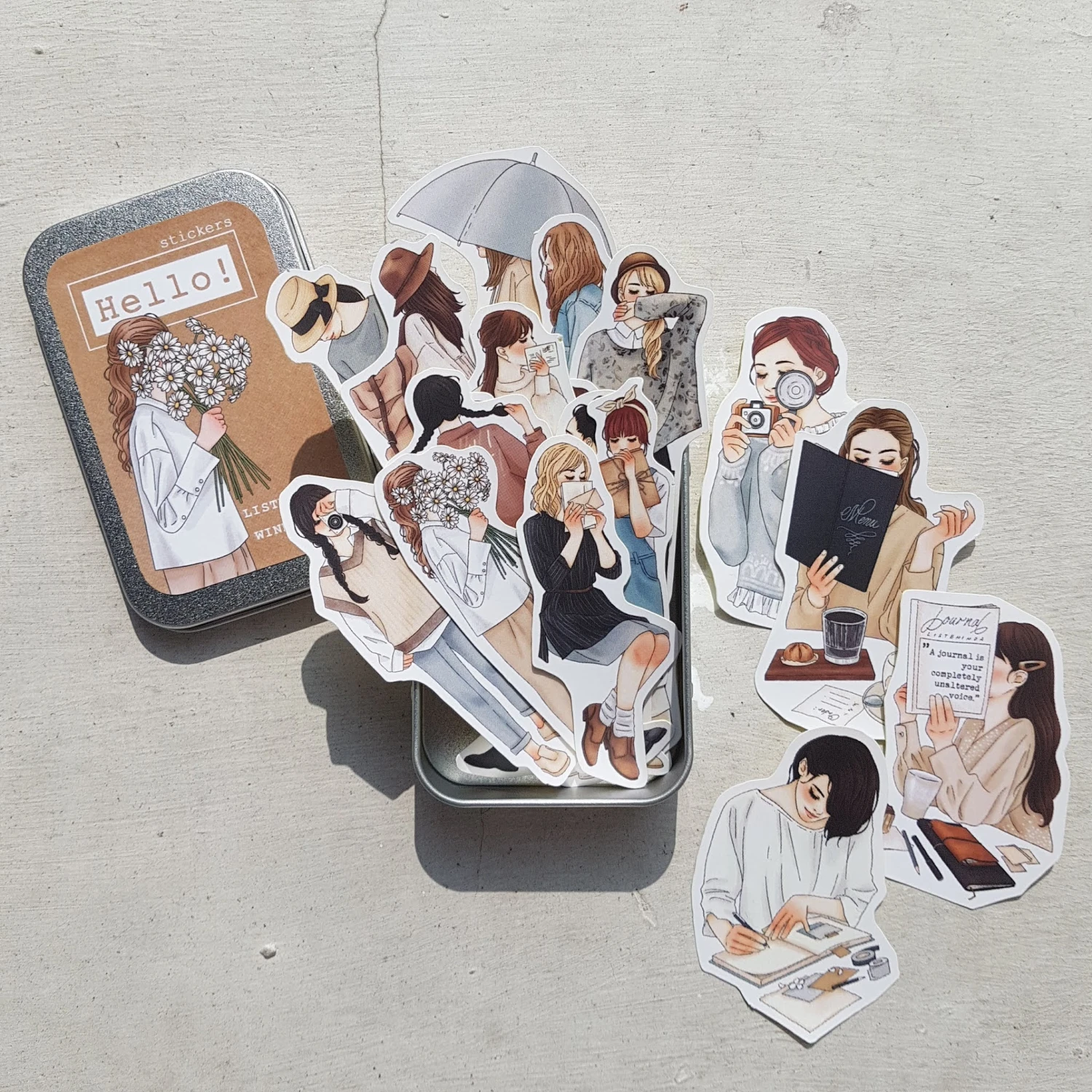Windry R. - Planner Sticker - Hello! (Tin) Planner Stickers 3 Windry R. - Planner Sticker - Hello! (Tin) Planner Stickers