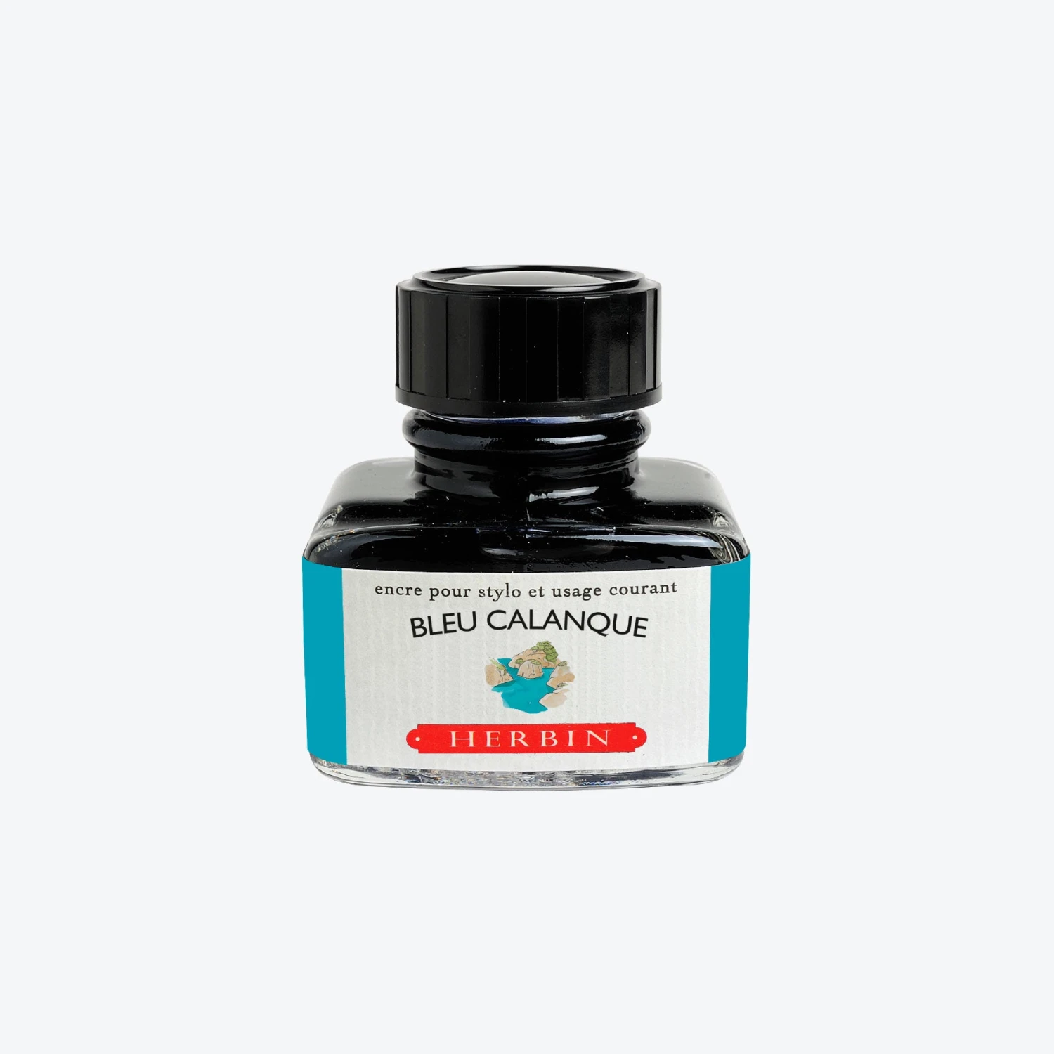 Fountain Pen Inks Herbin - Fountain Pen Ink - 30ml - Bleu Calanque 3 Fountain Pen Inks Herbin - Fountain Pen Ink - 30ml - Bleu Calanque