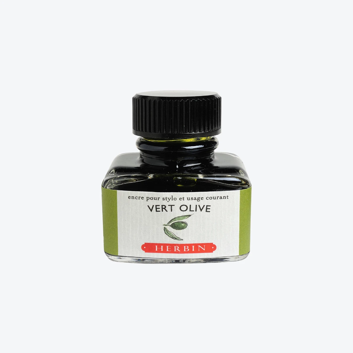 Herbin - Fountain Pen Ink - 30ml - Vert Olive 3 Herbin - Fountain Pen Ink - 30ml - Vert Olive