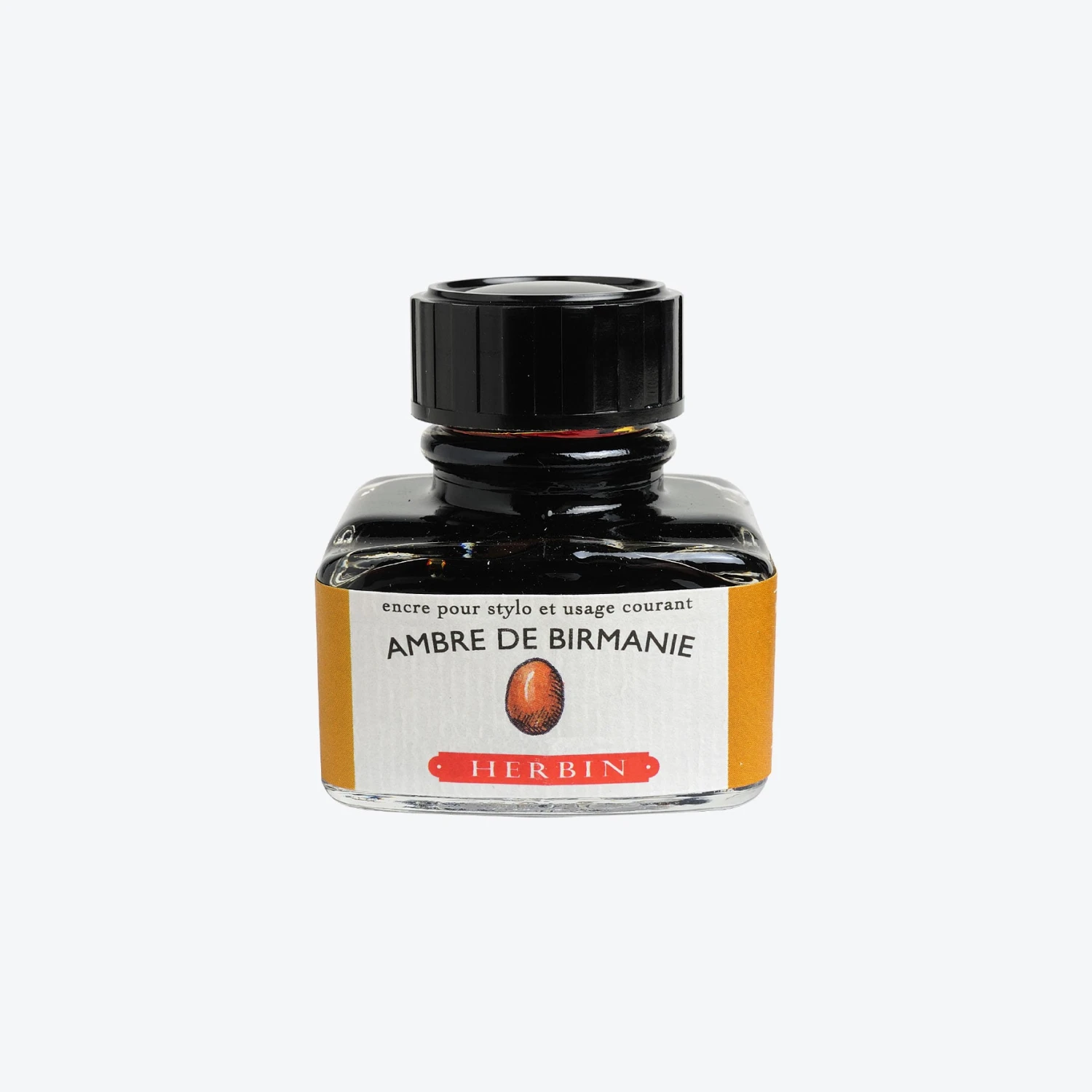 Herbin - Fountain Pen Ink - 30ml - Ambre De Birmanie 3 Herbin - Fountain Pen Ink - 30ml - Ambre De Birmanie