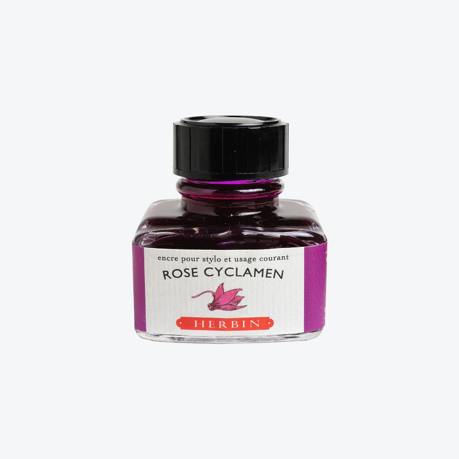 Herbin - Fountain Pen Ink - 30ml - Rose Cyclamen 3 Herbin - Fountain Pen Ink - 30ml - Rose Cyclamen