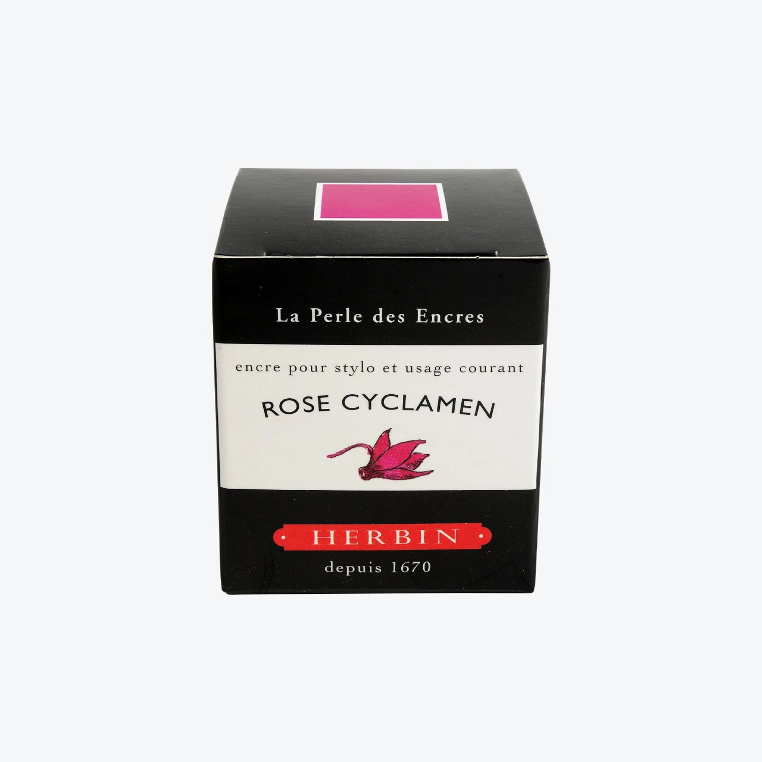 Herbin - Fountain Pen Ink - 30ml - Rose Cyclamen 4 Herbin - Fountain Pen Ink - 30ml - Rose Cyclamen
