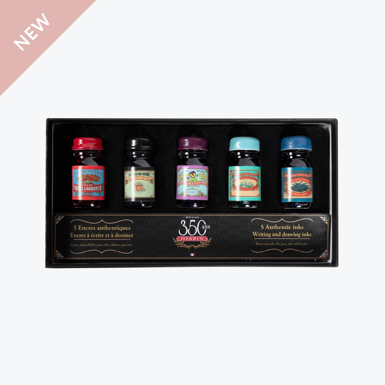 Herbin - Fountain Pen Ink - 350th Anniversary Set 3 Herbin - Fountain Pen Ink - 350th Anniversary Set