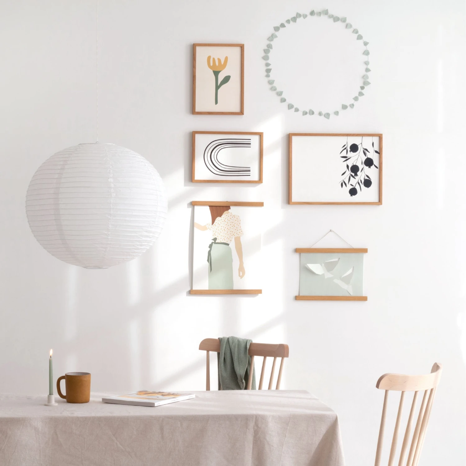 Jurianne Matter - Ornament - Twig Leaves - Sage Green 6 Jurianne Matter - Ornament - Twig Leaves - Sage Green