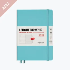 Leuchtturm 1917 Leuchtturm1917 - 2022 Diary - Weekly Notebook - A5 - Aquamarine (Hard) Diaries