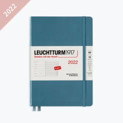 Leuchtturm 1917 Diaries Leuchtturm1917 - 2022 Diary - Weekly Notebook - A5 - Stone Blue (Hard)