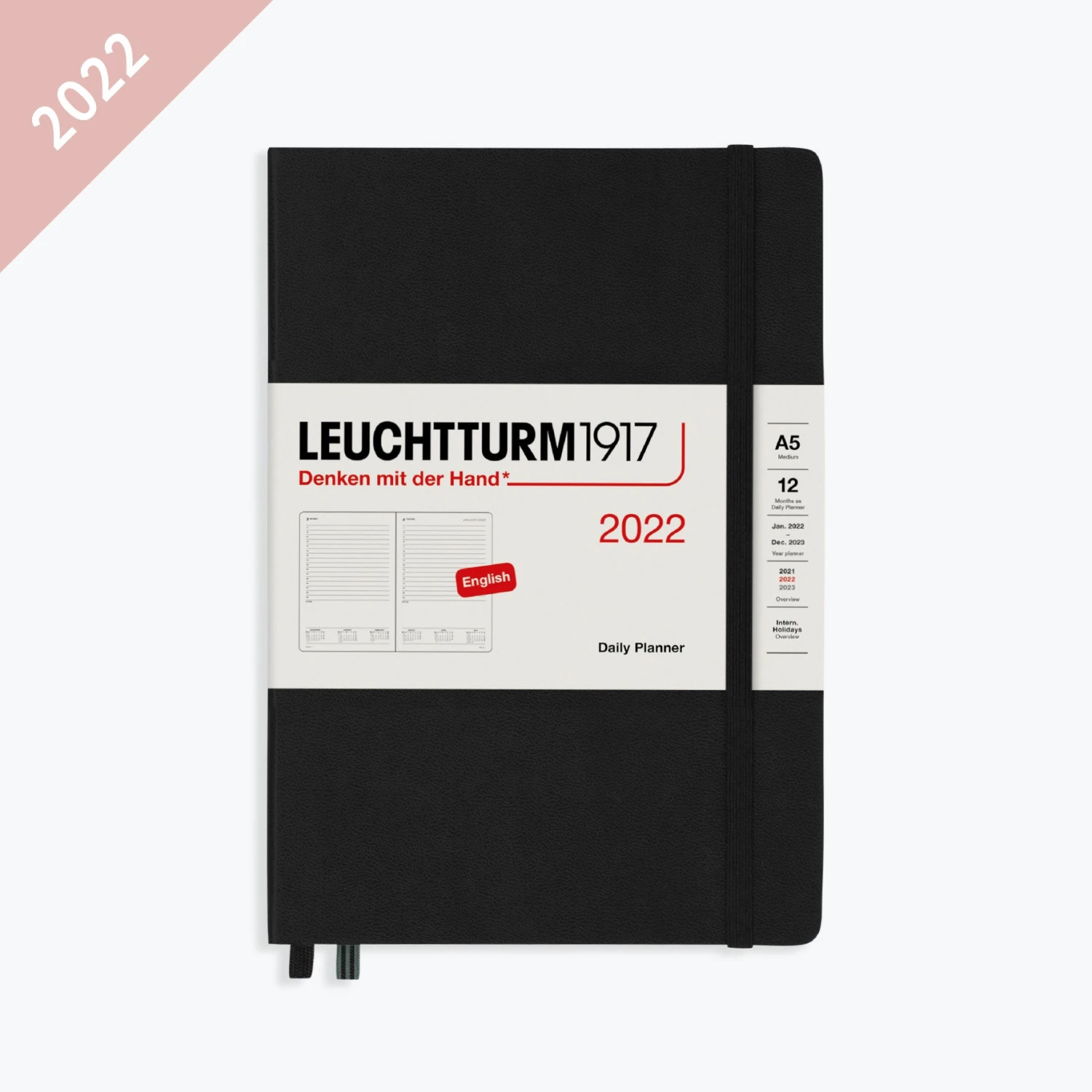 Leuchtturm 1917 Leuchtturm1917 - 2022 Diary - Daily Planner - A5 - Black 3 Leuchtturm 1917 Leuchtturm1917 - 2022 Diary - Daily Planner - A5 - Black